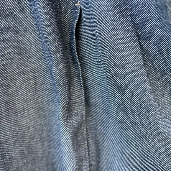 Eileen Fisher size 2X denim organic cotton twill shirt dress - Picture 6 of 10